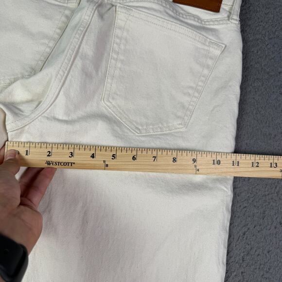 Abercrombie & Fitch Jeans Mens 29x30 Cream Vintage 90s Straight Stretch - Picture 11 of 12